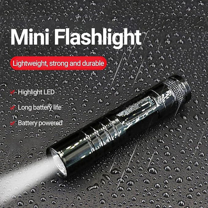 Red Mini Flashlight, High Brightness Water-Proof Portable Outdoor Emergency LED Pocket Flashlight Handheld Flashlights for Cycling, Emergency Small Strong Light Keychain