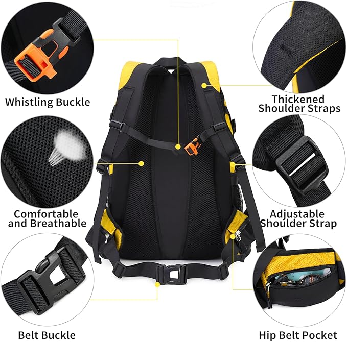 40L Hiking Backpack Waterproof Lightweight Daypack Travel Sports Camping Backpack for Men Women