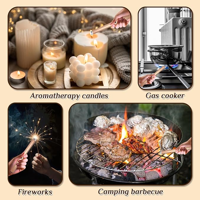 2 PCS Candle Lighter,Windproof Flameless Electric Lighter with LED Power Display ＆ Safety Switch, Upgraded Plasma USB Rechargeable Lighter for Birthday Camping BBQ (Champagne Gold)