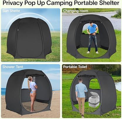 Alvantor Pop Up Screen Tent House Room Instant Outdoor Camping Canopy Sun Shelter Gazebo for Patio, Backyard & Deck, Privacy Tent(2-10 People, 8'x8' 10'x10' 12'x12')