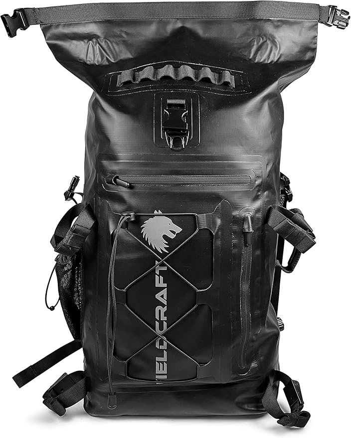 FIELDCRAFT Wayfarer Waterproof Rolltop Backpack Dry Bag for Outdoor, Water Sports, Kayaking, Boating, Camping, Hiking, Scuba Diving, Fishing, Beach, and Lake Activities