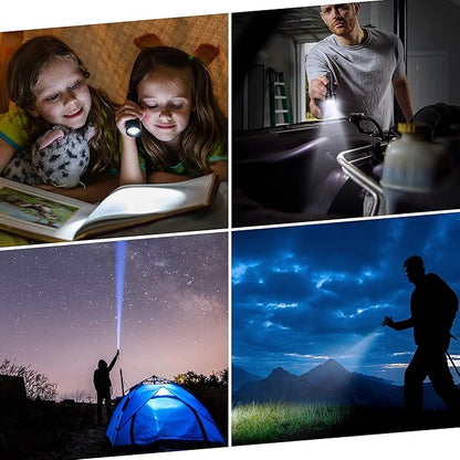 EverBrite 150 Lumen Super Small Mini LED Flashlight, 3 Lighting Modes, Zoomable Adjustable Focus for Camping, Hiking, Fishing, Running, Power Outages & Emergencies, 1 AA Battery Included