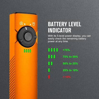 OLIGHT Arkfeld UV 365nm Black Light, 1000 Lumens White LED Flashlight, Rechargeable UV Flashlight for Camping, Outdoors, Emergency, Pet Urine Detection (Neutral White Light: 4000~5000K)