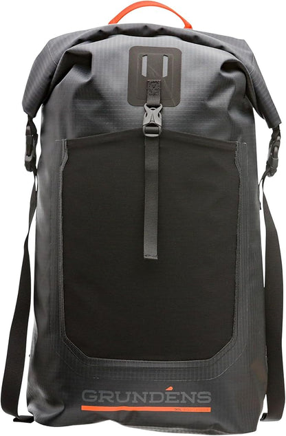 Grundéns Bootlegger Roll Top Backpack | Waterproof, 30L, Black