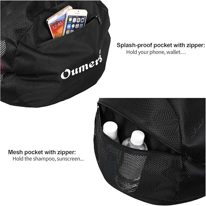 Oumers Mesh Dive Bag, Extra Large Mesh Travel Duffle for Scuba Diving and Snorkeling Gear & Equipment - Dry Bag Hold Mask, Fins, Snorkel, and More