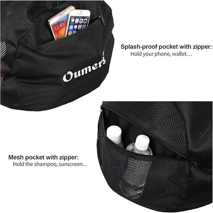 Oumers Mesh Dive Bag, Extra Large Mesh Travel Duffle for Scuba Diving and Snorkeling Gear & Equipment - Dry Bag Hold Mask, Fins, Snorkel, and More