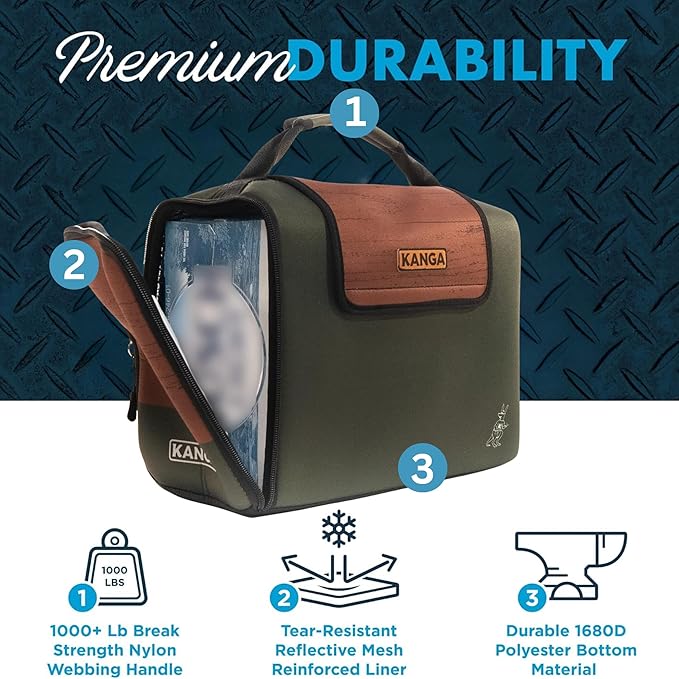 Kanga Insulated Cooler Bag - Soft Cooler Bag - Can Beer and Seltzer Drink Cooler - Insulated and Durability Tested - Kanga Kase Mate