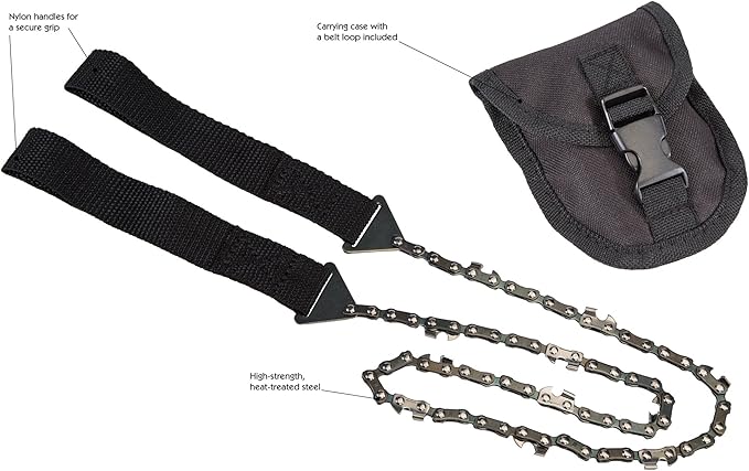 Hooyman Hand Held Chain Saw for Cutting Trimming Hunting and Camping