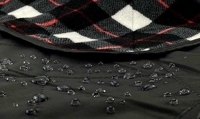 DOWN UNDER OUTDOORS Large Waterproof Windproof Extra Thick 350 GSM Quilted Fleece Stadium Blanket, Camping Picnic Outdoor & Beach, Machine Washable 82 x 55