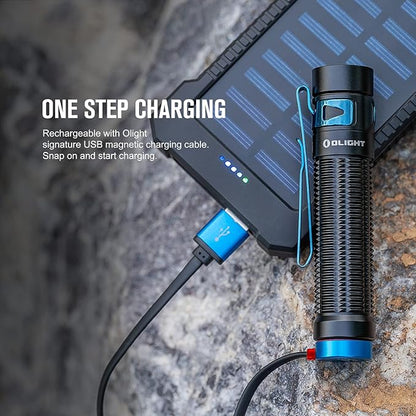 OLIGHT Baton3 Pro 1500 Lumens EDC Rechargeable Flashlights with MCC3, Compact Pocket Flashlight with L-Shape Stand and High Performance LED for Camping and Emergency(Cool White Light: 5700~6700K)