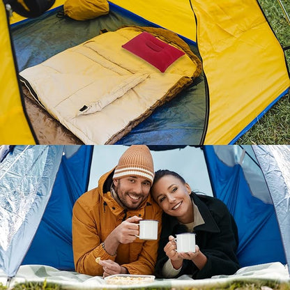 PATIKIL Inflatable Pillow, 2 Pack Ultralight Camping Travel Pillow Desk Rest Neck Support for Hiking Backpacking Office, Pink Dark Blue