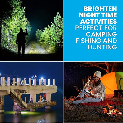 Taclight Flashlight by Bell+Howell High Lumens LED Tactical Flashlight 5 Modes & Zoom Function 40X Brighter Water Proof Handheld Flashlight for Emergency Camping Accessories As Seen On TV Set of 3