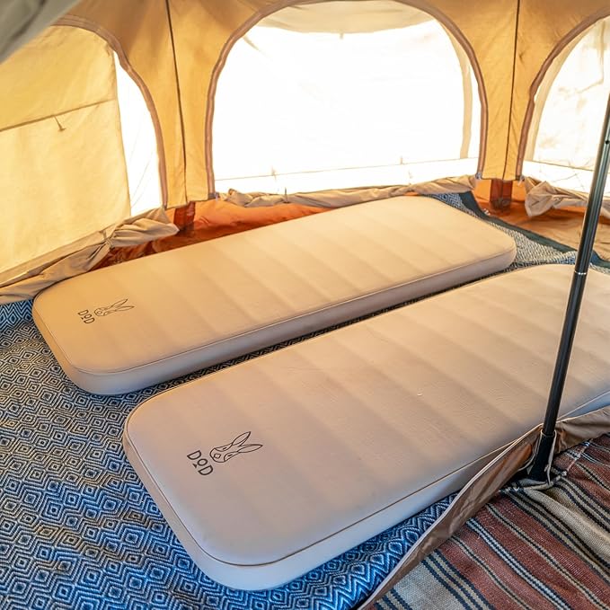 Soto Sleeping Pad for Camping - Extra Thick Self-Inflating Camping - Mattress and Camping Pillow - Tan - Small