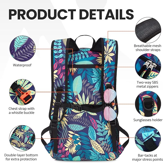 Venture Pal 40L Lightweight Packable Travel Hiking Backpack Daypack