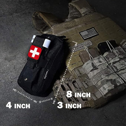 Tactical EMT Pouch Everyday Carry First Aid Pouch with Molle System and Tourniquet Holder
