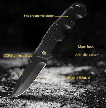 Engraved Pocket Knife for Men, Gifts for Grandpa from Granddaughter Grandson - Birthday Gifts for Grandpa Fathers Day Christmas