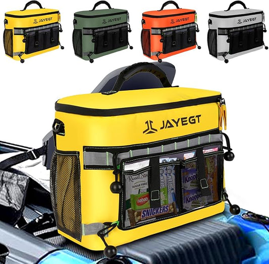Kayak Cooler Behind Seat - Waterproof Cooler Bag Compatible with Lawn-Chair Seat Kayak，Kayak Accessories Camping Cooler, Portable Ice Chest for Fishing, Beach,Picnic, Trips