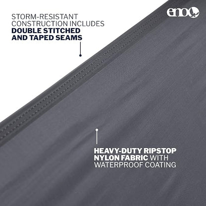 ENO, DryFly Rain Tarp - Heavy-Duty Waterproof Tarp - for Camping, Hiking, Backpacking, Travel, a Festival, or The Beach