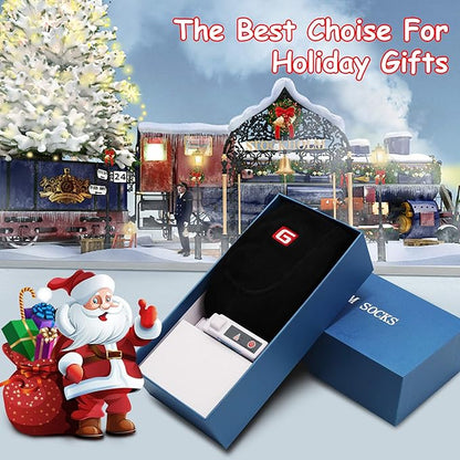 Heated Socks Rechargeable Electric Battery Heating Socks for Men Women with 3 Adjustable Heating Levels for Skiing Riding Hunting