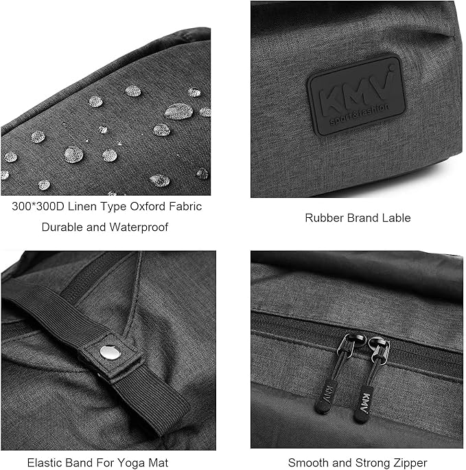 Travel Yoga Gym Bag for Women, Carrying Workout Gear, Makeup, and Accessories, Shoe Compartment and Wet Dry Storage Pockets（Medium，Rose Smoke）