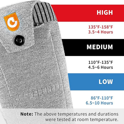 Heated Socks for Men Women, 5000mAh APP Control Battery Heated Socks Rechargeable Washable, Electric Socks Foot Warmer for Hiking Biking Camping Skiing Hunting Outdoor Work, Heating Socks