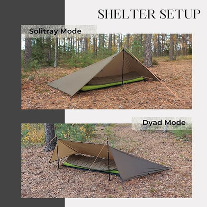 onewind Portable Privacy Shower Tent with Pole, Ultralight Camping Shower Shelter Portable Toilet Tent Bathroom Tent Privacy Changing Dressing Room for Outdoor Use Camping Hiking Backpacking