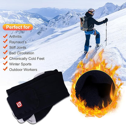 SVPRO Electric Heated Socks Men Women Rechargeable Heating Socks Washable Battery Thermal Foot Warmer Socks Winter Warm Socks