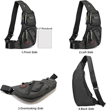 NICGID Sling Bag Chest Shoulder Backpack Crossbody Bags Casual Daypack for Men Women