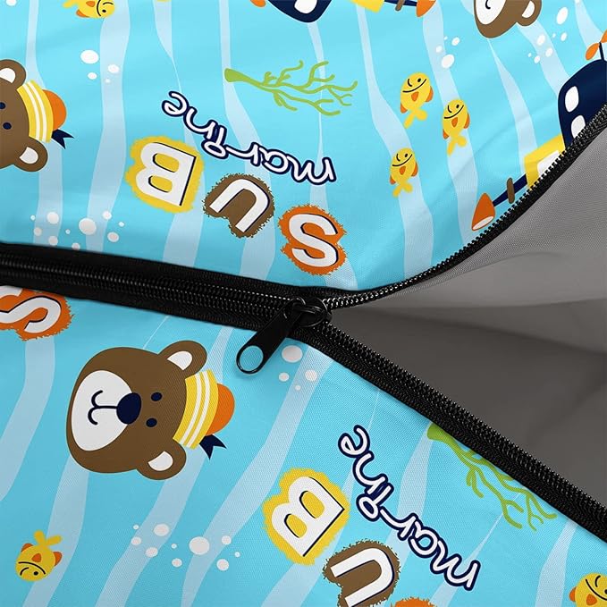 Kids Sleeping Bag for Boys and Girls,Monster Alien Print-Lightweight Warm Portable Outdoor Indoor-Waterproof Cold Weather Resistant Sleeping Bag for Camping Hiking