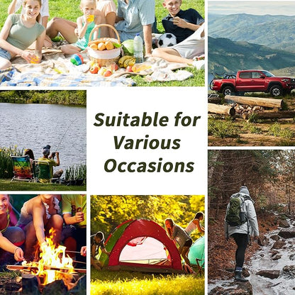 2 Pcs Collapsible Water Storage, 1.98 Gallon Collapsible Water Jug Plastic Camping Water Container for Outdoors Hiking Traveling, Premium Foldable Portable Emergency Water Bag - BPA Free Food Grade