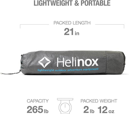 Helinox Lite Cot Ultra-Light, Compact, Collapsible, Portable Camping Cot, Black