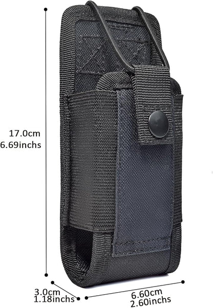 HYS Radio Holster MOLLE Pouch, Universal Walkie Talkie Holster Holder for Police Molle Vest, Walkie Talkies Nylon Holster