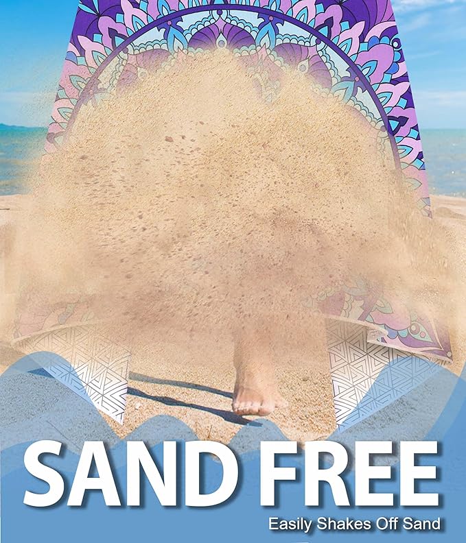 Microfiber Beach Towel – Sea & Sunset Quick Dry Lightweight Sand Free Oversized Large Towel Travel Must Have Swim Pool Yoga Camping Gear Summer Essentials Packable Sandproof Item Gift 71" 32"