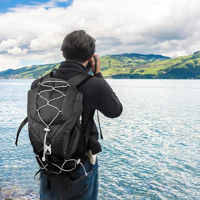 Seektop 20L Waterproof Hiking Backpack - Lightweight Daypack with 8 Pockets & Wet-Dry Compartment for Outdoor Adventures