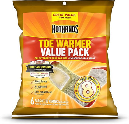 HotHands Lap Warmer, Largest Warmer 16" X 10" - Up to 8 Hours of Long Lasting Heat - 1 Lap Warmer & Toe Warmers - Long Lasting Safe Natural Odorless Air Activated Warmers
