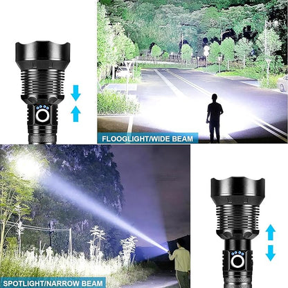 Rechargeable Flashlights 990, 000 High Lumens, Super Bright LED Flashlight Powerful Flash Lights with 5 Modes & Waterproof for Home Camping Emergencies