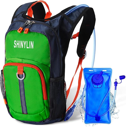 1 Pcs Kids Hydration Backpack with 1.5L Hydration Water Bladder Lightweight Water Backpack Hydration Pack