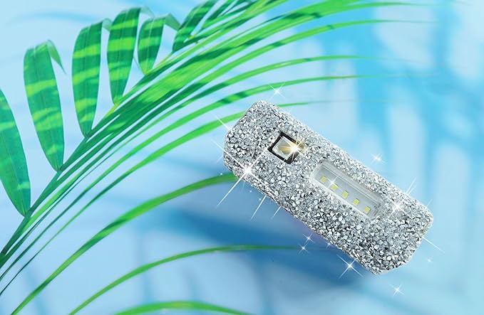 Bling Flashlight Rhinestone Sparkly Glitter Flash Light for Woman Diamond Decor Cute Pink Flashlight Camping Essentials