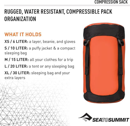 Sea to Summit Nylon Compression Sack, Space-Saving Outdoor and Travel Storage