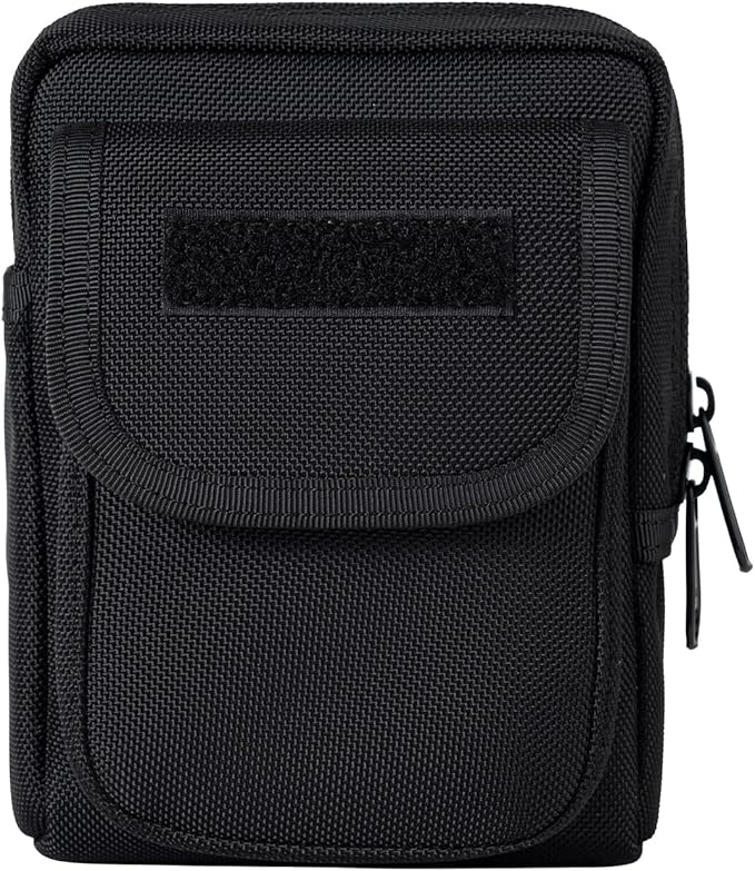 Compact Utility Gadget Pouch Tactical MOLLE Nylon Duty Belt Pouches for Police Law Enforcement Work EDC Small Tool Waist Bag for 6.1" Cellphone Outdoor Camping Hiking Organizer