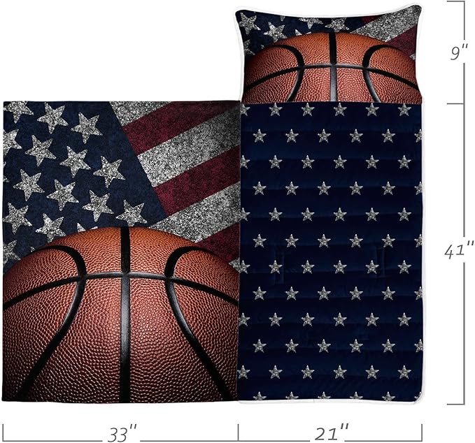 Space Nap Mat - Space Ship Galaxy Sleeping Bag with Removable Pillow - Daycare and Sleepovers Preschool Kindergarten Bedding Set for Kids Toddler Boys Girls