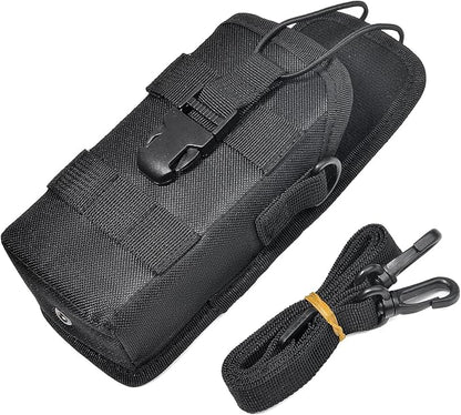 HYS Tactical Holster Nylon Molle Radio Pouch, Universal Walkie Talkie Holster Molle Holder, for Police Molle Vest, for Motorola Midland President Cobra Uniden Handheld CB Radio