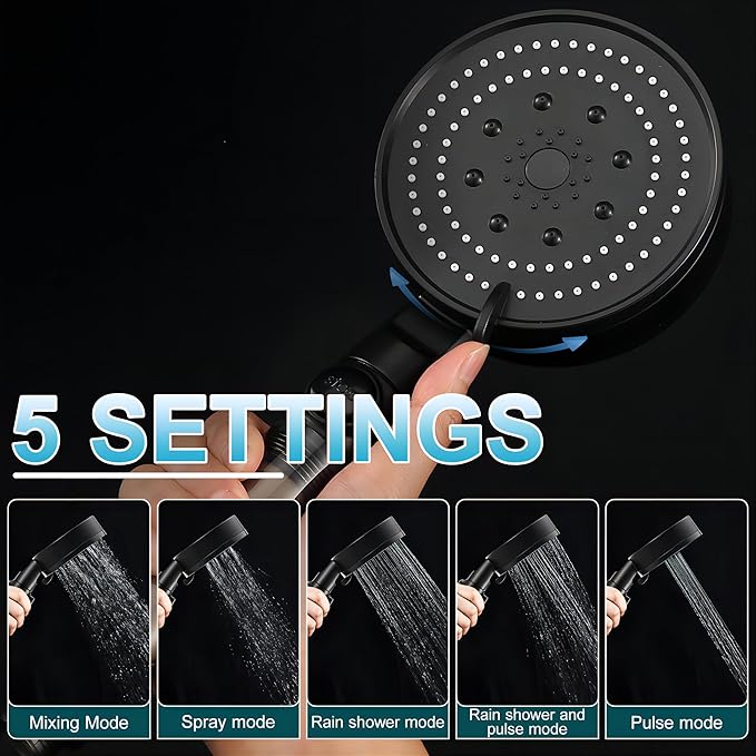 Upgrade Outdoor Portable Camping Shower, 6000mAh Rechargeable Electric Shower Pump with Multifunctional Handheld Filter Shower Head, Suitable for Rinsing, Hiking, RV Travel, Beach Vacations