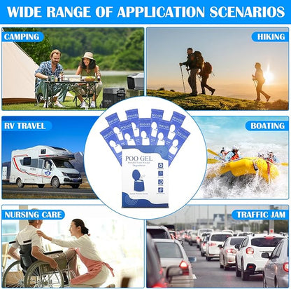 Portable Toilet Gel, for Portable Toilet, Portable Toilet Absorbent Gel Powder for Camping Hiking, Acrylic Polymer Powders