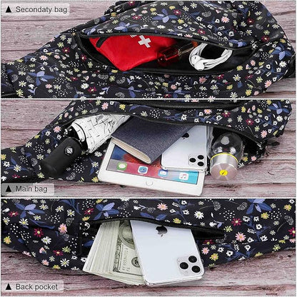 HUA ANGEL Crossbody Sling Bag for Men & Women Lightweight Waterproof Chest Shoulder Bag for Travel Hiking & Everyday Use