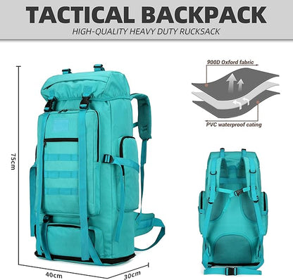 100L Hiking Camping Backpack Tactical Backpack for Men Large Survival Hunting Waterproof Backpack Molle Rucksack Military Camping Backpacking Daypack