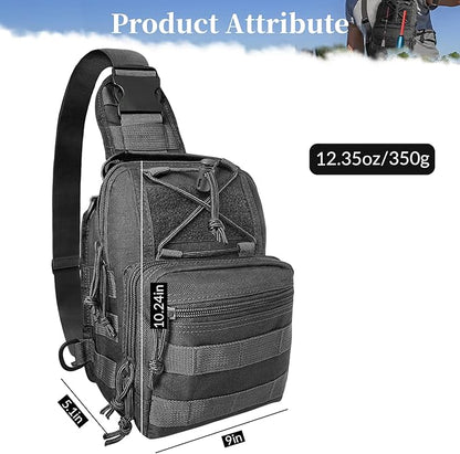 Fishing Backpack Tackle Storage Bag With Rod Holder - Sling Gear Storage
