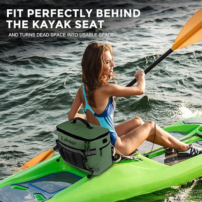 Kayak Cooler Behind Seat - Waterproof Cooler Bag Compatible with Lawn-Chair Seat Kayak，Kayak Accessories Camping Cooler, Portable Ice Chest for Fishing, Beach,Picnic, Trips