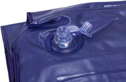 Sleeping Bag Liner, Blue Microfiber Adult Sleep Sack Travel Sheet with Zipper for Camping or Traveling Complete with a Carry Bag and Inflatable Pillow