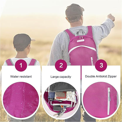 35L Foldable Waterproof Backpack For Outdoor Sports Travel Inside Wet Clothes Compartment Packable For Multiple